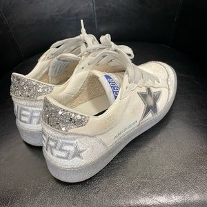 Golden Goose Ballstar sneakers limited edition glitter silver